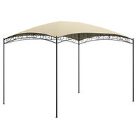 vidaXL Paviljong 3x4x2,65 m gräddvit 180 g/m²
