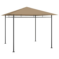 vidaXL Paviljong 3x3x2,7 m taupe 180 g/m²