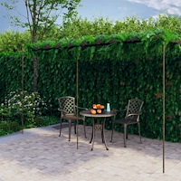 vidaXL Pergola antikbrun 6x3x2,5 m järn