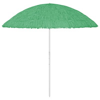 vidaXL Strandparasoll Hawaii grön 300 cm