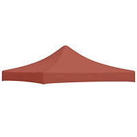 vidaXL Tak till partytält 3x3 m terrakotta 270 g/m²