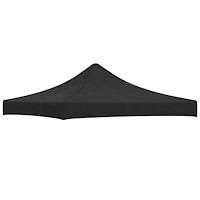 vidaXL Tak till partytält 3x3 m svart 270 g/m²