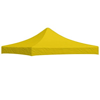 vidaXL Tak till partytält 3x3 m gul 270 g/m²