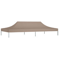 vidaXL Tak till partytält 6x3 m taupe 270 g/m²