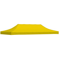 vidaXL Tak till partytält 6x3 m gul 270 g/m²
