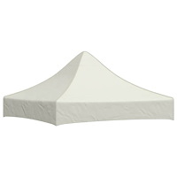 vidaXL Tak till partytält 2x2 m gräddvit 270 g/m²