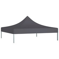 vidaXL Tak till partytält 2x2 m antracit 270 g/m²