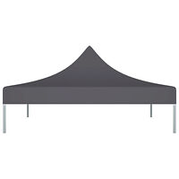 vidaXL Tak till partytält 2x2 m antracit 270 g/m²