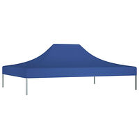 vidaXL Tak till partytält 4x3 m blå 270 g/m²