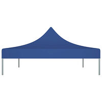 vidaXL Tak till partytält 4x3 m blå 270 g/m²