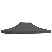 vidaXL Tak till partytält 4x3 m antracit 270 g/m²