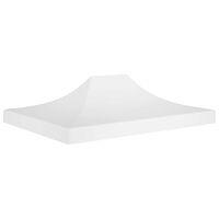 vidaXL Tak till partytält 4x3 m vit 270 g/m²