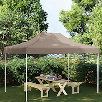 vidaXL Tak till partytält 4x3 m taupe 270 g/m²