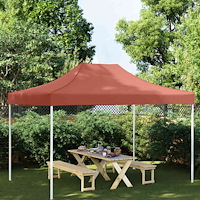 vidaXL Tak till partytält 4x3 m terrakotta 270 g/m²