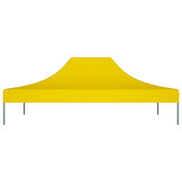 vidaXL Tak till partytält 4x3 m gul 270 g/m²