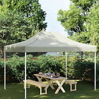 vidaXL Tak till partytält 4,5x3 m gräddvit 270 g/m²