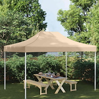 vidaXL Tak till partytält 4,5x3 m beige 270 g/m²