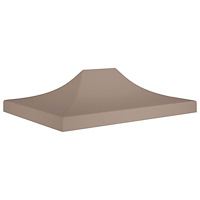 vidaXL Tak till partytält 4,5x3 m taupe 270 g/m²