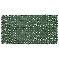 vidaXL Balkongskärm mörkgröna blad 300x150 cm