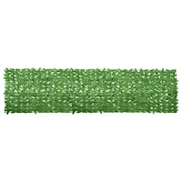 vidaXL Balkongskärm gröna blad 400x100 cm
