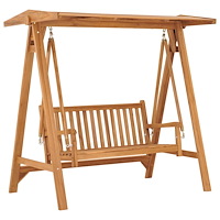 vidaXL Hammock 174 cm massiv teak