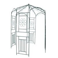 vidaXL Rosenbåge 250 cm mörkgrön
