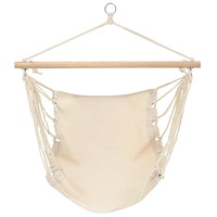 vidaXL Hopfällbar hängmatta gräddvit