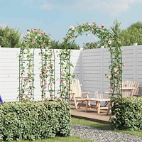 vidaXL Rosenbåge för klätterväxter 2 st