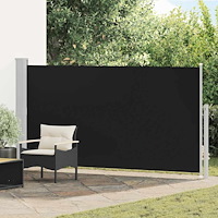 vidaXL Sidomarkis för uteplats 160 x 300 cm svart