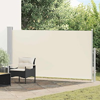 vidaXL Sidomarkis för uteplats 160 x 300 cm gräddvit