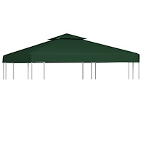 vidaXL Paviljongtak 310 g/m² 3 x 3 m grön