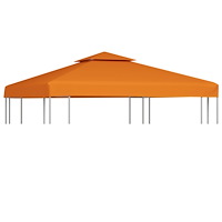 vidaXL Paviljongtak 310 g/m² 3 x 3 m orange