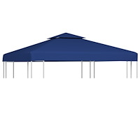 vidaXL Paviljongtak 310 g/m² 3 x 3 m mörkblå