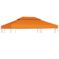 vidaXL Paviljongtak 310 g/m² 3 x 4 m orange