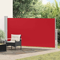 vidaXL Sidomarkis för uteplats 160 x 300 cm röd