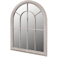 vidaXL Spegel med lantlig design inom-/utomhus 69x89 cm