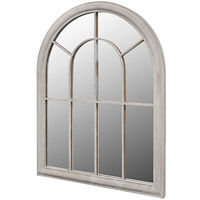 vidaXL Spegel med lantlig design inom-/utomhus 69x89 cm