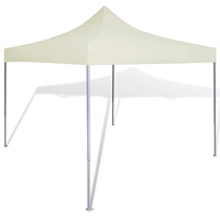 vidaXL Partytält 3 x 3 m gräddvit