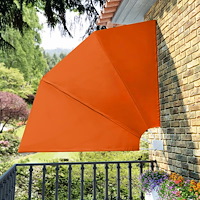vidaXL Sidomarkis för balkong terrakotta 210x210 cm