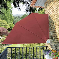 vidaXL Sidomarkis för balkong terrakotta 160x240 cm