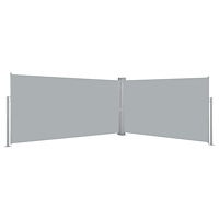 vidaXL Infällbar skärm 160x600 cm grå