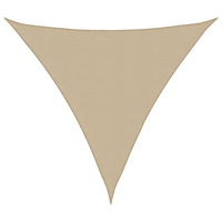 vidaXL Solsegel Oxfordtyg trekantigt 5x5x5 m beige