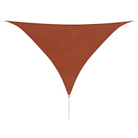 vidaXL Solsegel Oxfordtyg trekantigt 3,6x3,6x3,6 m terrakotta