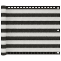 vidaXL Balkongskärm HDPE 75 x 400 cm antracit och vit