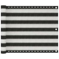 vidaXL Balkongskärm HDPE 75 x 600 cm antracit och vit