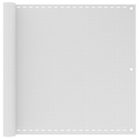 vidaXL Balkongskärm HDPE 90 x 600 cm vit
