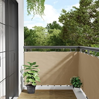 vidaXL Balkongskärm oxfordtyg 90 x 600 cm beige