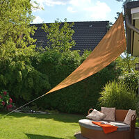 HI HI Solsegel trekantigt 3,6x3,6x3,6 m beige