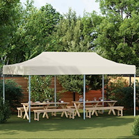vidaXL Pop-Up hopfällbart partytält 3x6 m gräddvit