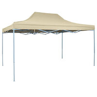 vidaXL Pop-Up hopfällbart partytält 3x4,5 m gräddvit